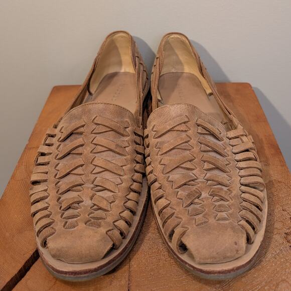 Nisolo Huechera Flats Loafers Leather Western Southwest Coastal Style - Size 10 - Picture 2 of 7